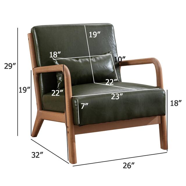 Aston Modern Solid wood Accent Chair