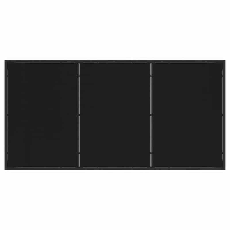 vidaXL Garden Dining Set with Cushion Black Poly Rattan