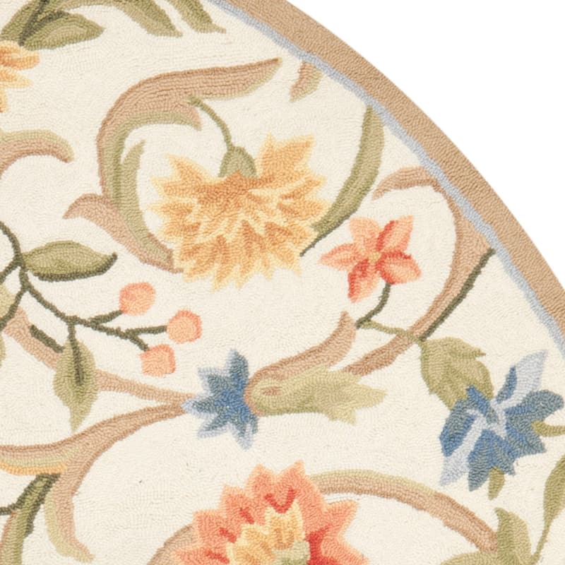 SAFAVIEH Handmade Chelsea Hali French Country Floral Scroll Wool Rug