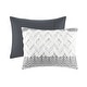preview thumbnail 39 of 50, INK+IVY Mila 3 Piece Cotton Duvet Cover Set with Chenille Tufting