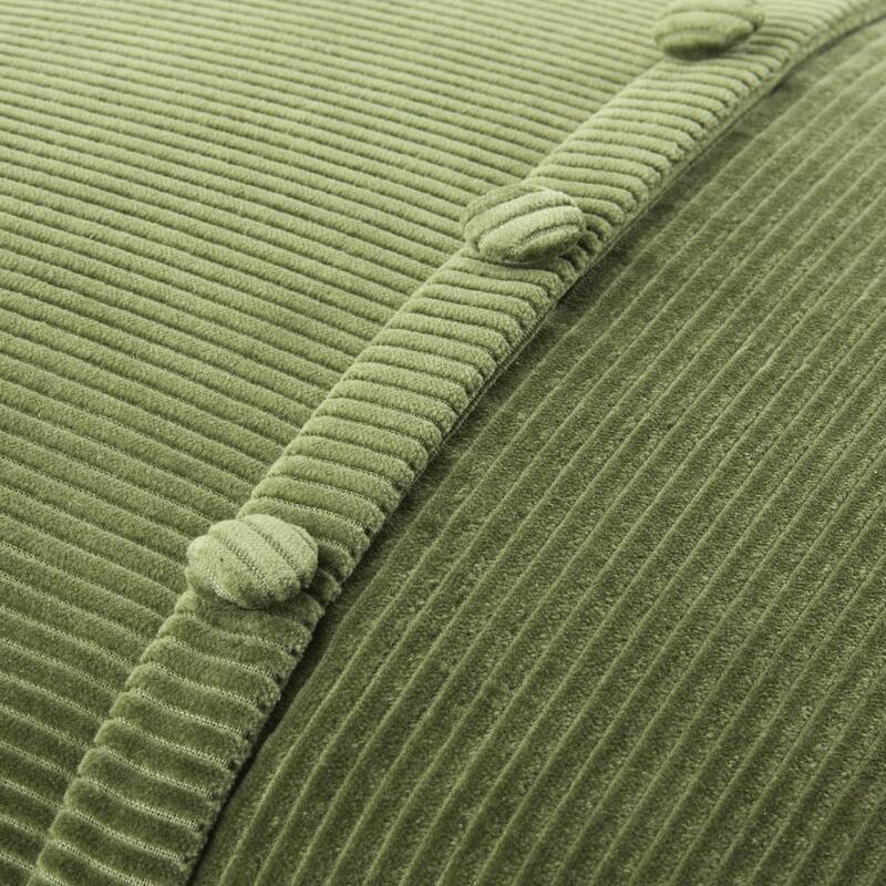 Livabliss Corduroy Quarters Modern Accent Pillow.