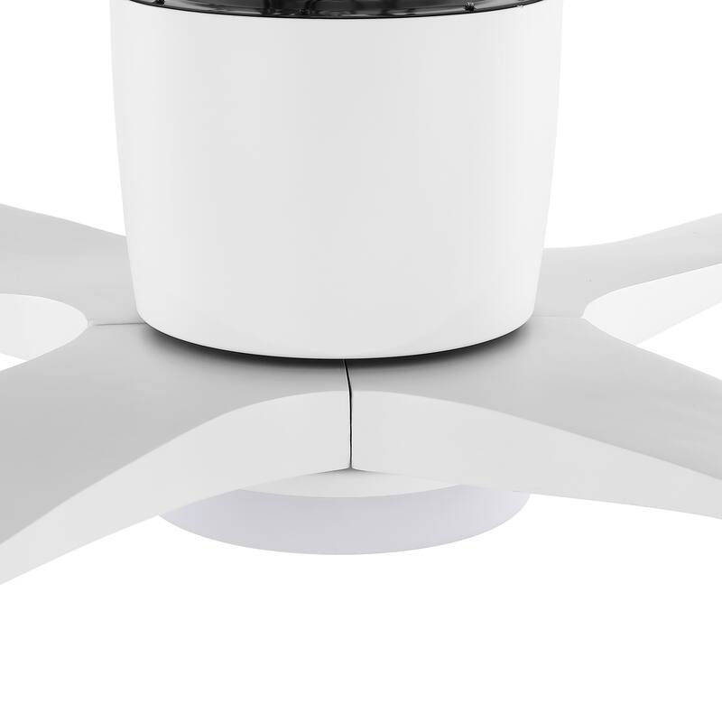 MLiAN 48" DC Flush Mount Ceiling Fan with Light Kit and Remote Control