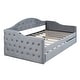 preview thumbnail 22 of 25, Twin Size Tufted Upholstered Daybed with Trundle ,Velvet Sofabed with USB&Type-C Charging Ports,No Box-spring Needed, Beige