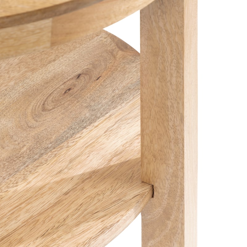 Kate and Laurel Talcott Round Wood Side Table