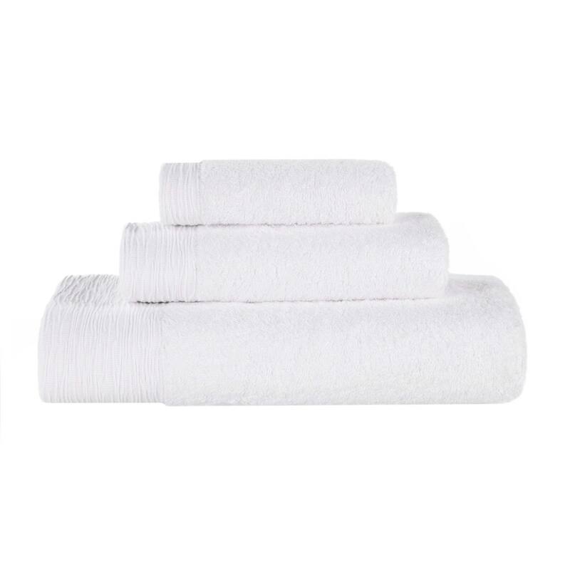 Superior Sierra Rayon From Bamboo Cotton Blend 3 Piece Bathroom Towel Set
