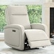 preview thumbnail 77 of 86, Lena Zero Wall Hugger Electric Power Recliner Cream-Faux Leather