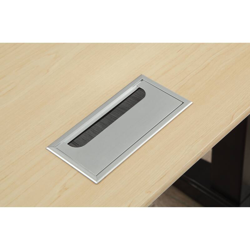 Glidene Modern Metal Lift Adjustable Standing Desk by Furniture of America