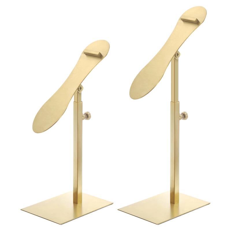 2 Pcs Shoe Display Stand, Metal Stand Countertop Display Shoe Rack