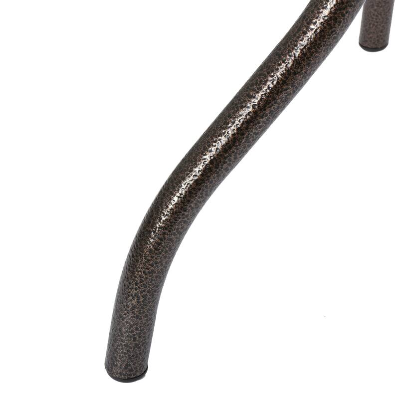 Roomfitters Outdoor Square Dining Table Cast Aluminum Patio Bistro Table with Decorative Lattice Top, Bronze