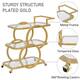 Metal Bar Cart Chrome Bar Carts for the Home