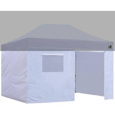 Eurmax Full Zippered Walls for 10x15 Easy Pop Up Canopy Tent 4 Sidewalls ONLY