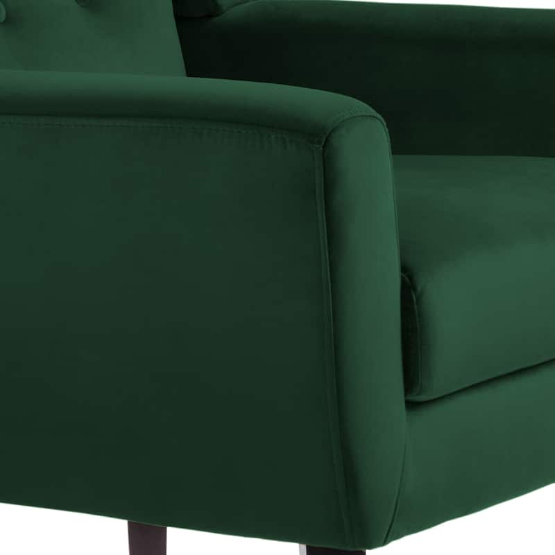 Modern Accent Chair Velvet Armchair - 28.9"W x 35.1"H x 29.5"D