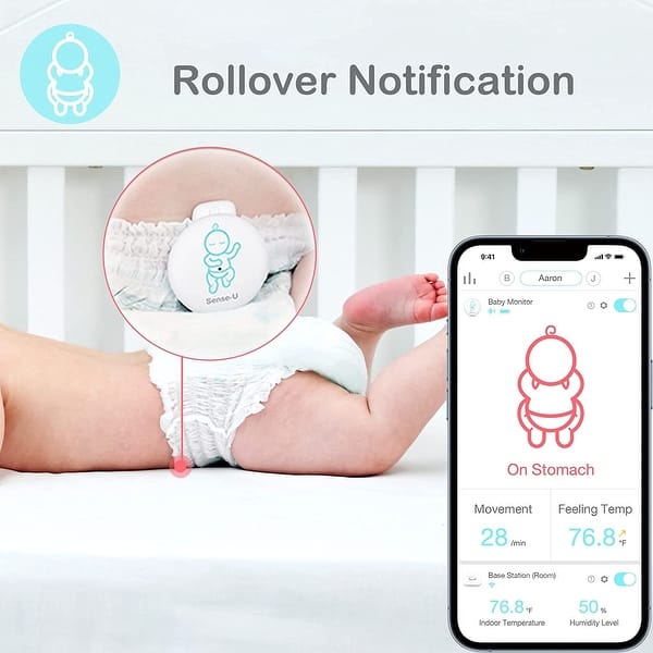 Sense-U Smart Baby Monitor 3 with Real-time Notifications - Bed 