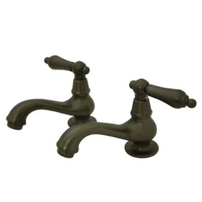 Elements Of Design Double Handle Basin Faucet with American Lever