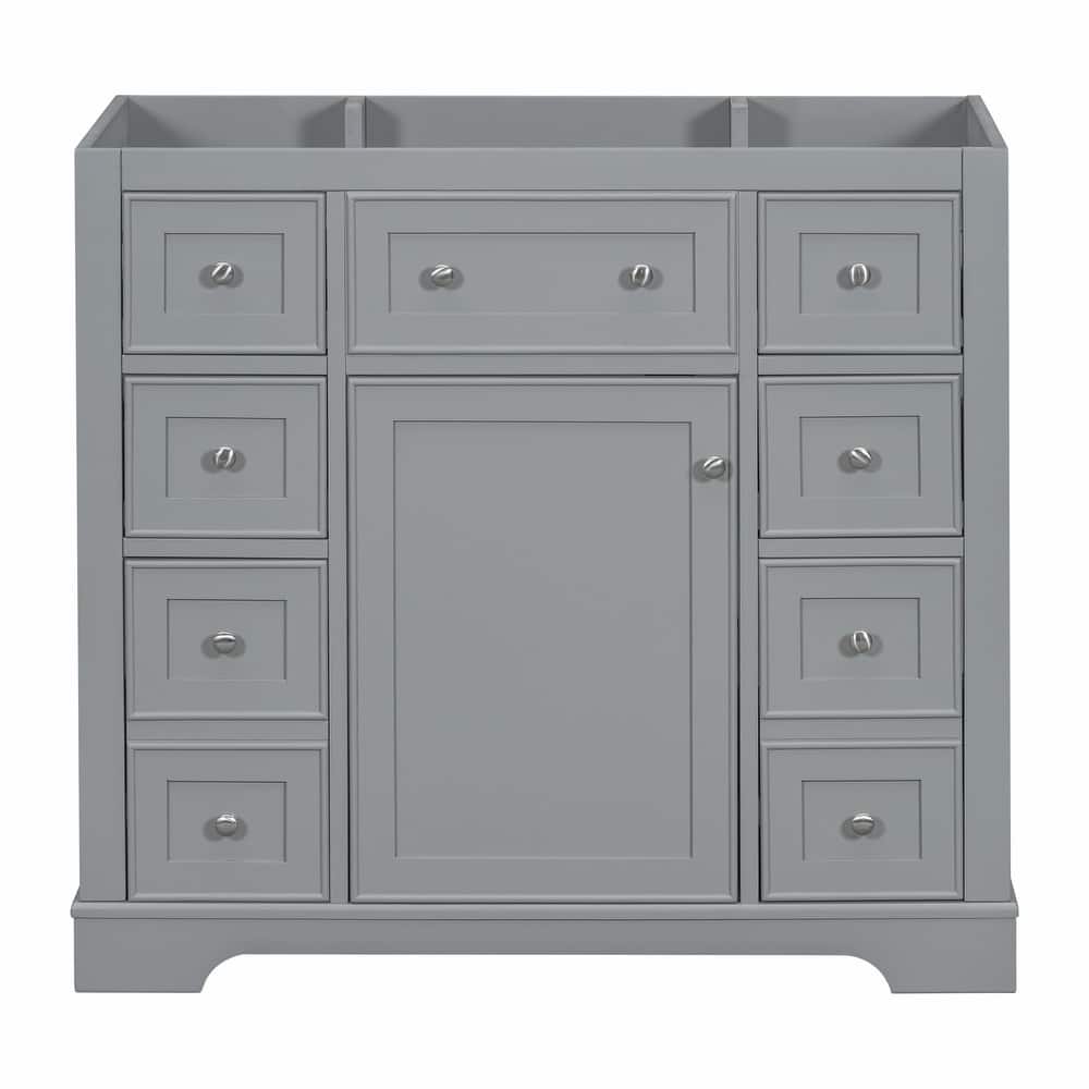 36" Bathroom Vanity with Sink Combo: Cabinet, Six Drawers