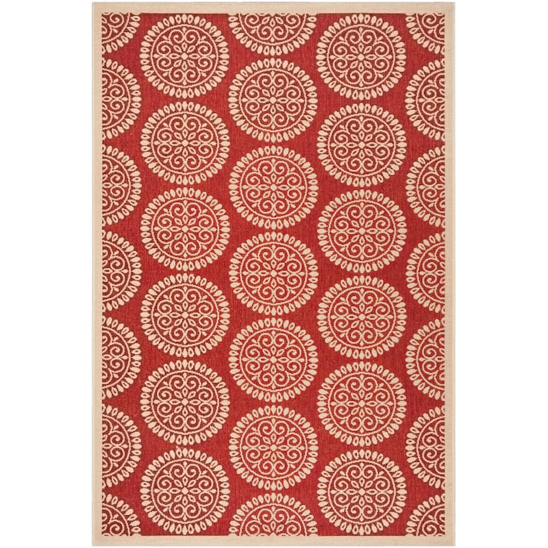 SAFAVIEH Linden Hyrije Indoor/ Outdoor Waterproof Patio Backyard Rug