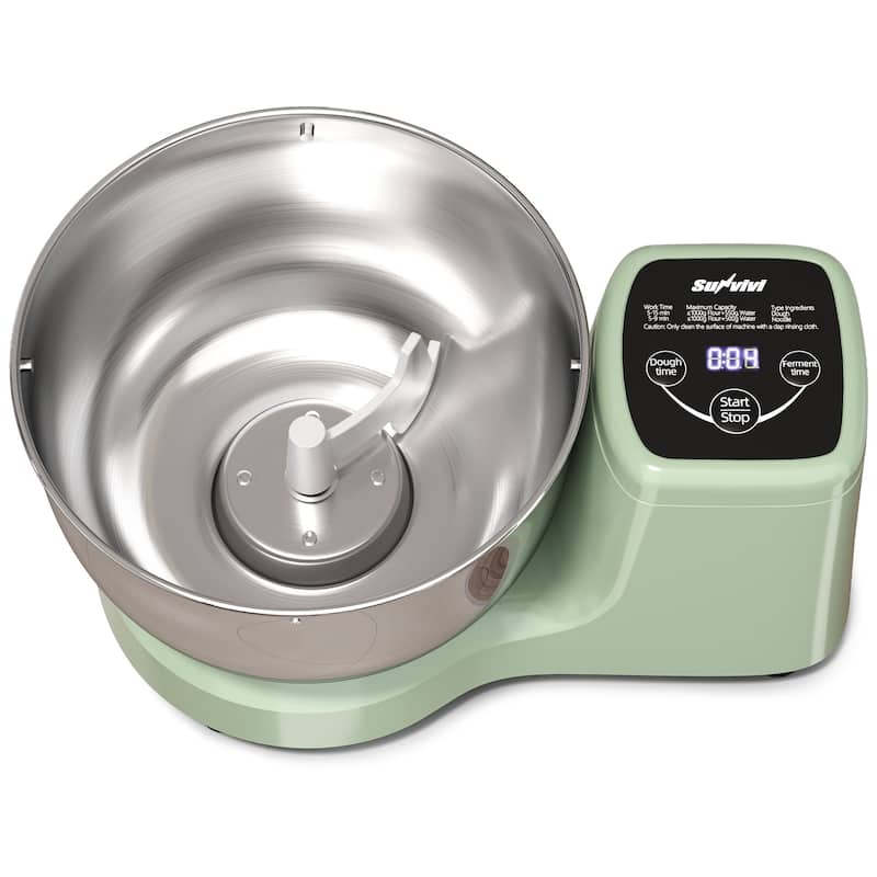 5.3QT Electric Dough Maker with Ferment Function, 5.3QT Dough Mixer - 0.6” L x 9.6” W x 9.7” H