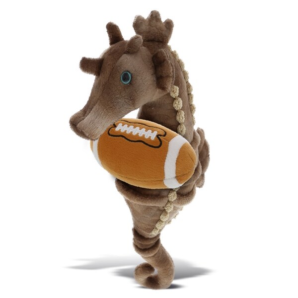 DolliBu Soft Huggable Seahorse Stuffed Animal with Football Plush