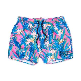 pink and blue swim trunks
