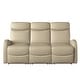 preview thumbnail 13 of 23, Strick & Bolton 3 Seat Distressed Faux Leather Reclining Loveseat