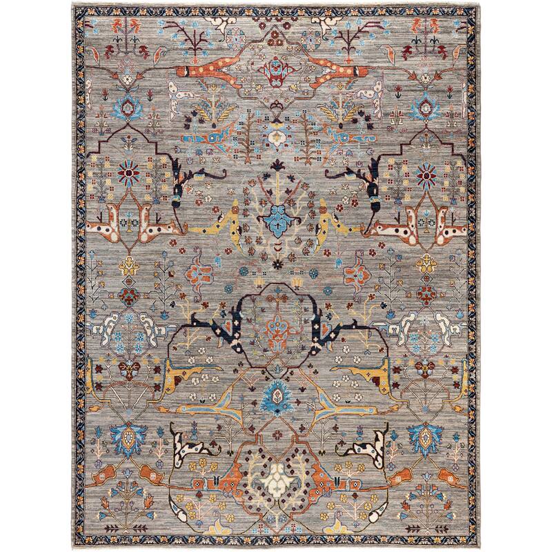 Serapi One-of-a-Kind Hand-Knotted Area Rug - Brown - 8' 10" x 11' 10"