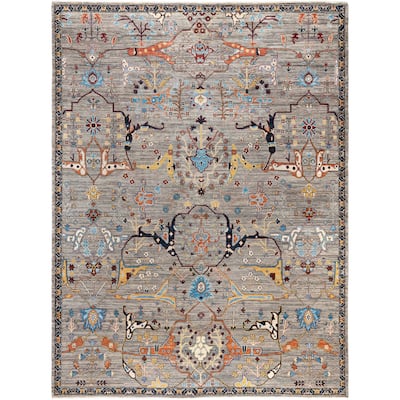 Serapi One-of-a-Kind Hand-Knotted Area Rug - Brown - 8' 10" x 11' 10"
