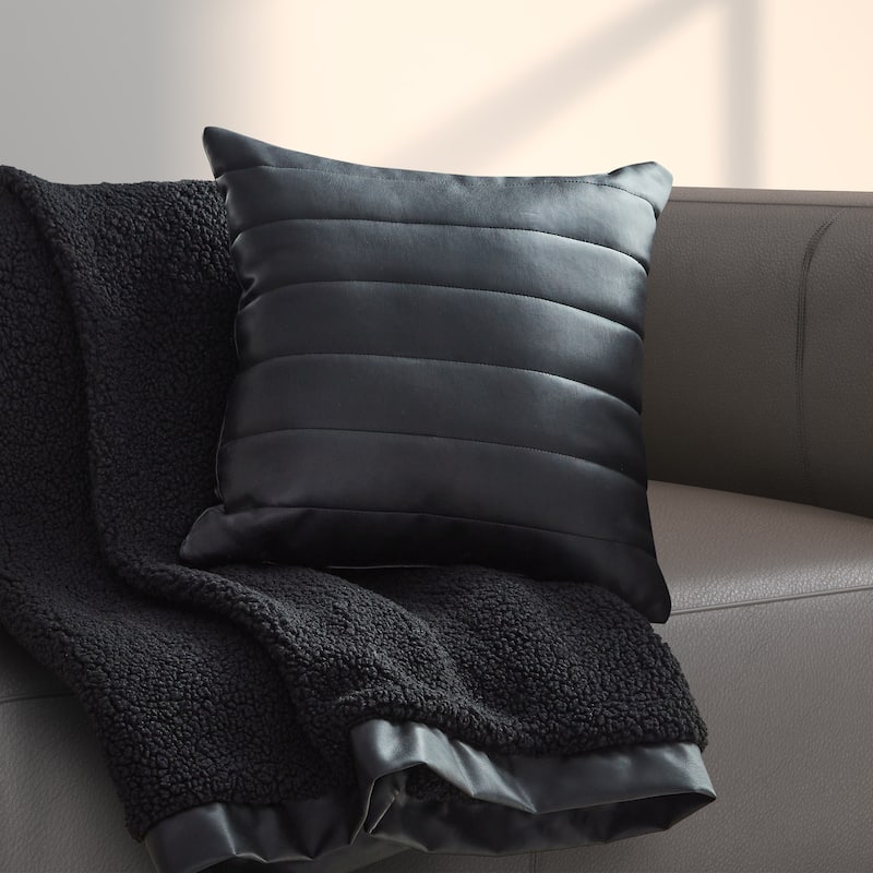 Varick 18" Square Quilted Decorative Throw Pillow