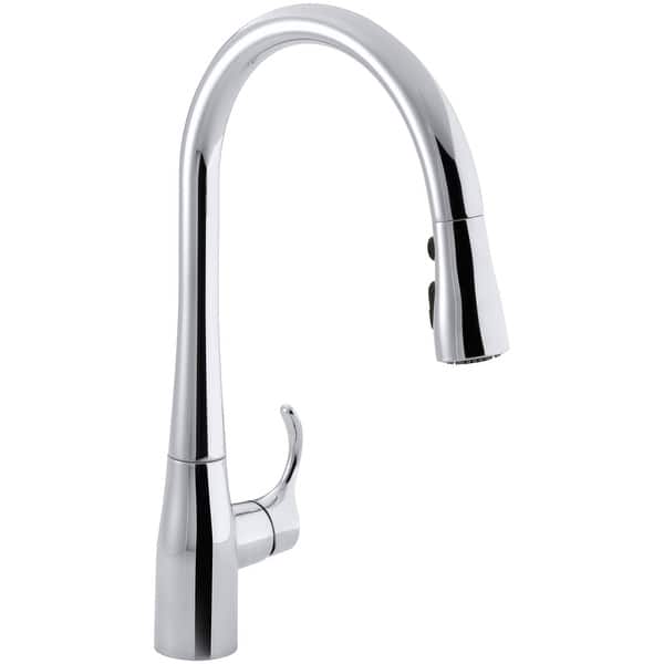 Kohler Simplice 1.5 GPM Single Hole Pull Down Kitchen Faucet Bed