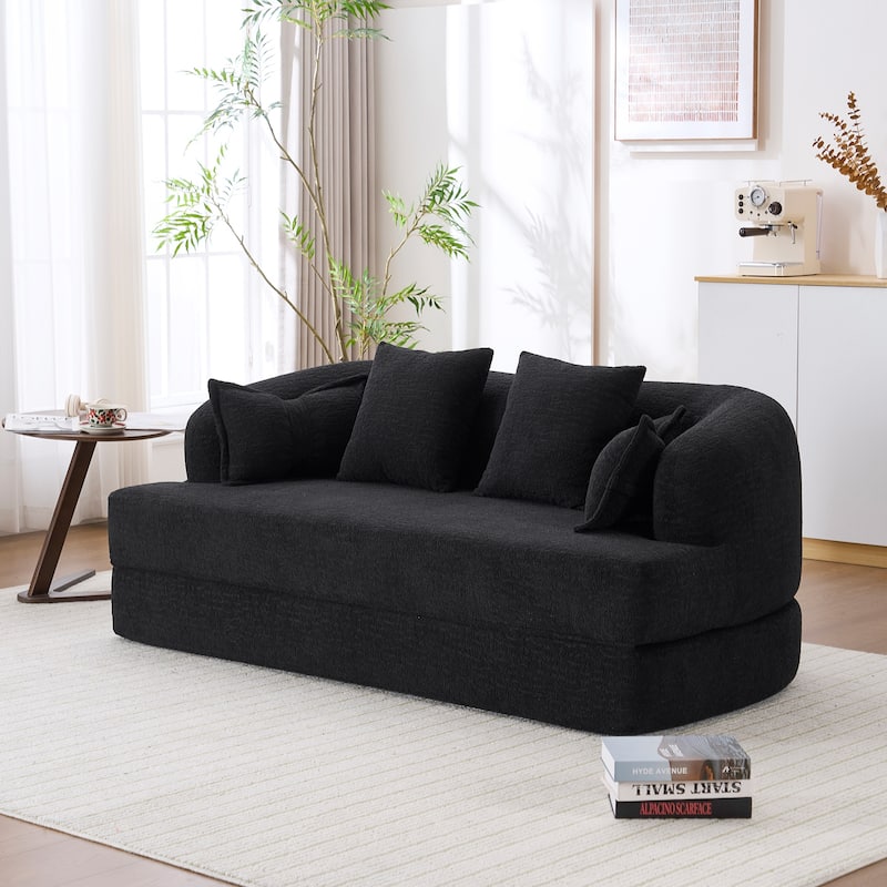 2-in-1 Foldable Sofa Bed,70 Inch Folding Boneless Couch
