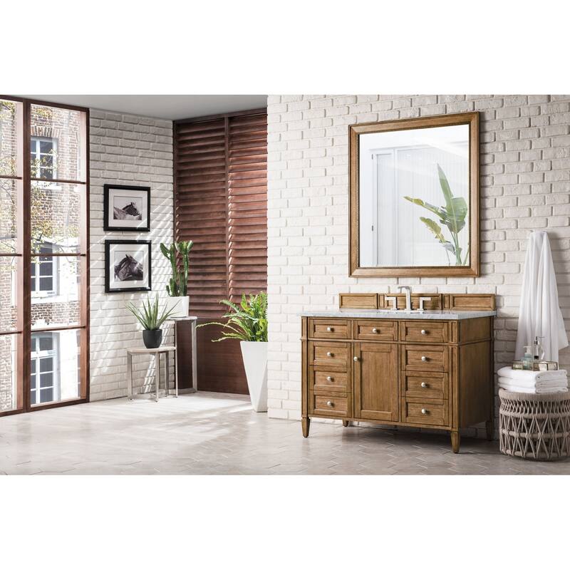 James Martin Vanities 655-V48-3EJP Brittany 48" Single Basin Poplar