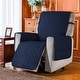 preview thumbnail 6 of 55, Subrtex Reversible Recliner Sofa Slipcover With Pockets L - Navy