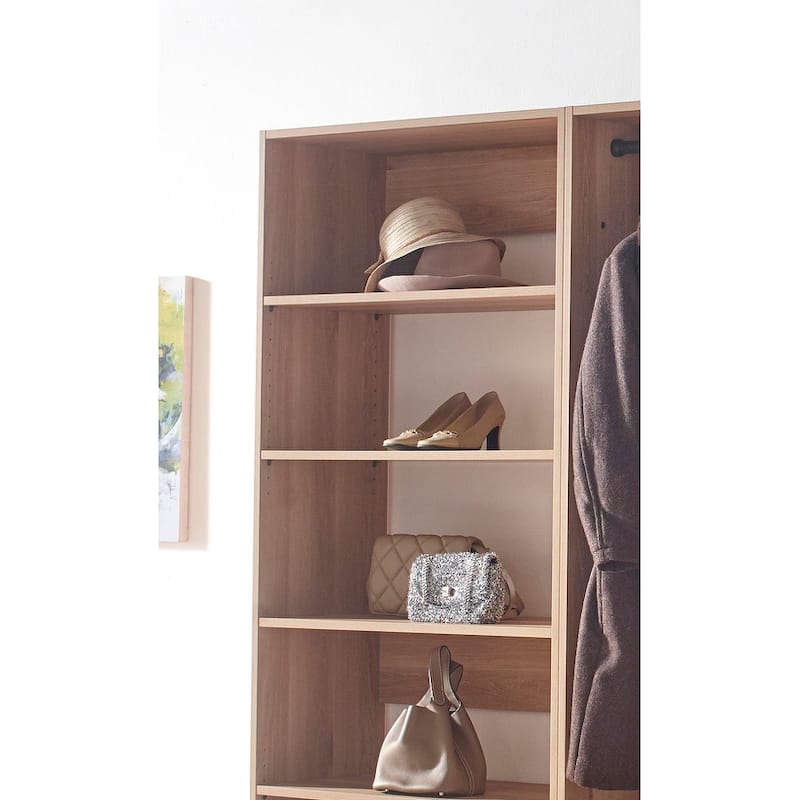 Prosper Oak Freestanding Walk in Wood Closet System