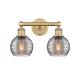 Option Brushed Brass / Light Smoke Deco Swirl