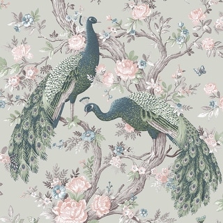 Laura Ashley Belvedere Sage Green Wallpaper