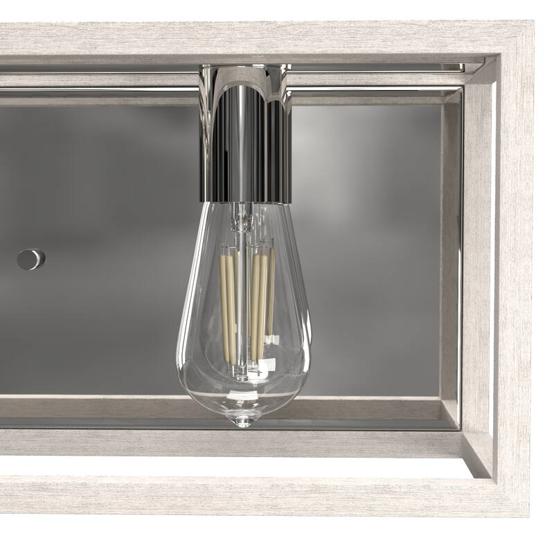 Hunter Squire Manor 4-Light Vanity Wall Light - Modern Farmhouse, Transitional - Damp Rated!