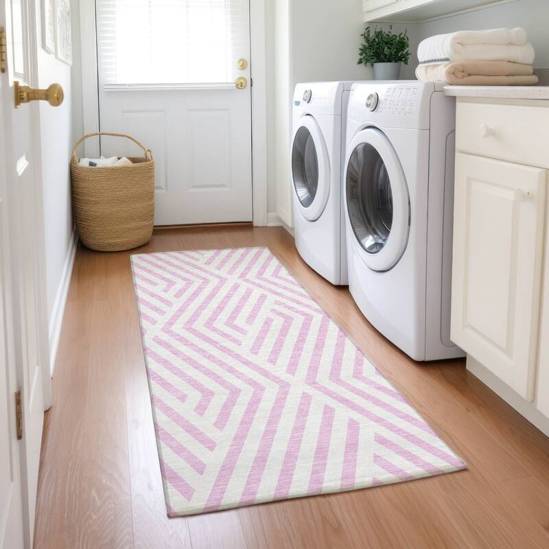Alnafi Abstract Shapes Weather Resistant Classic Meets Modern Outdoor Rug
