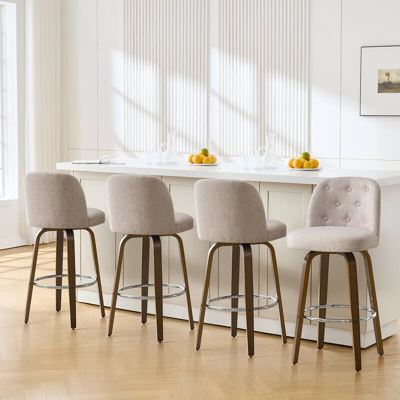 26"/29" Swivel Bar Stools/ Counter Stool with Bentwood Legs