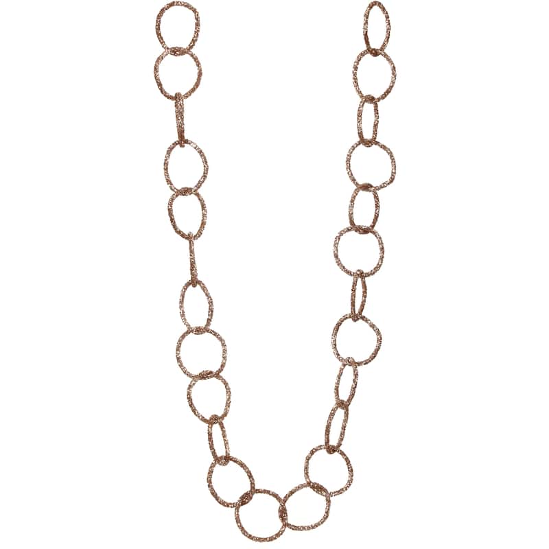 48" Jewel And Bead Chain Garland - Champagne Gold