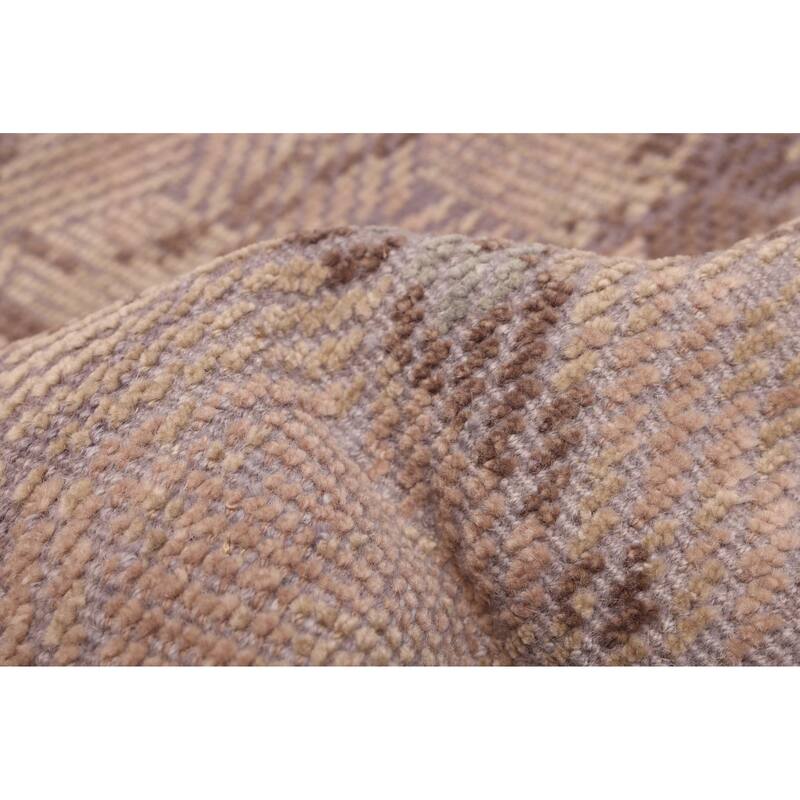 ECARPETGALLERY Hand-knotted Tangier Tan Wool Rug - 8'2 x 10'2