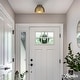 preview thumbnail 3 of 3, Hunter Erling 1-Light Medium Flush Mount Ceiling Light - Modern - Hallway, Bathroom, Entry, Laundry Room - Damp Rated!
