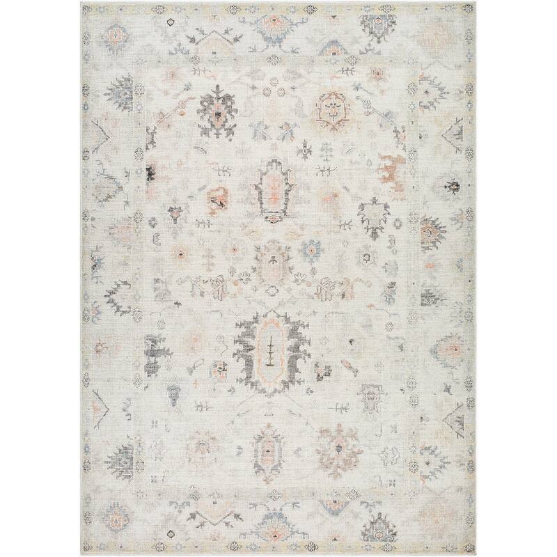 Livabliss Traditional Marlon Border Area Rug