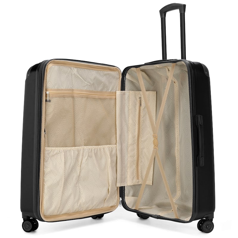 Miami CarryOn Collins 3 Piece Expandable Retro Spinner Luggage Set