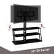 preview thumbnail 4 of 5, Merax Multi-Function Angle And Height Adjustable Tempered Glass TV Stand