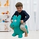 preview thumbnail 40 of 41, BounceZiez Inflatable Bouncy Ride-On Hopper with Pump Dino