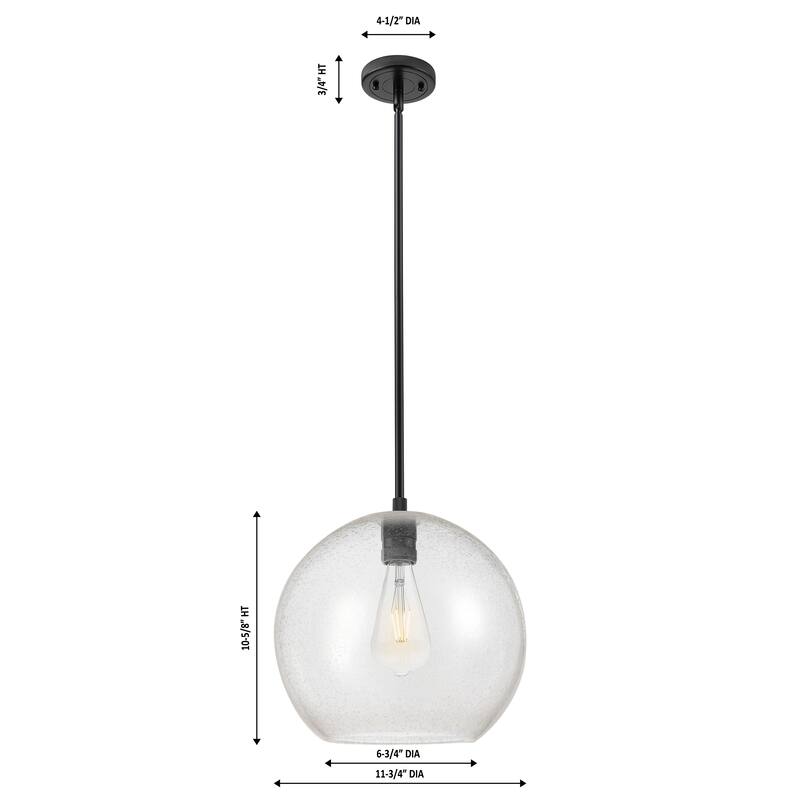 Innovations Lighting Downtown Urban - Crown Point - 1 Light 12" Athens Stem Hung Pendant