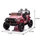 preview thumbnail 3 of 78, 2-seater Kids Ride On Electric Car W/parents control,light&rear searchlight,Power display, Four-wheel suspension Pink