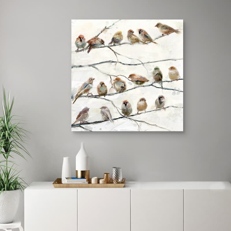 Birds of a Feather by Studio Arts Canvas Art Print