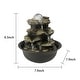 preview thumbnail 5 of 10, Spinning Orb Rock Cascading Indoor Tabletop Waterfall Fountain