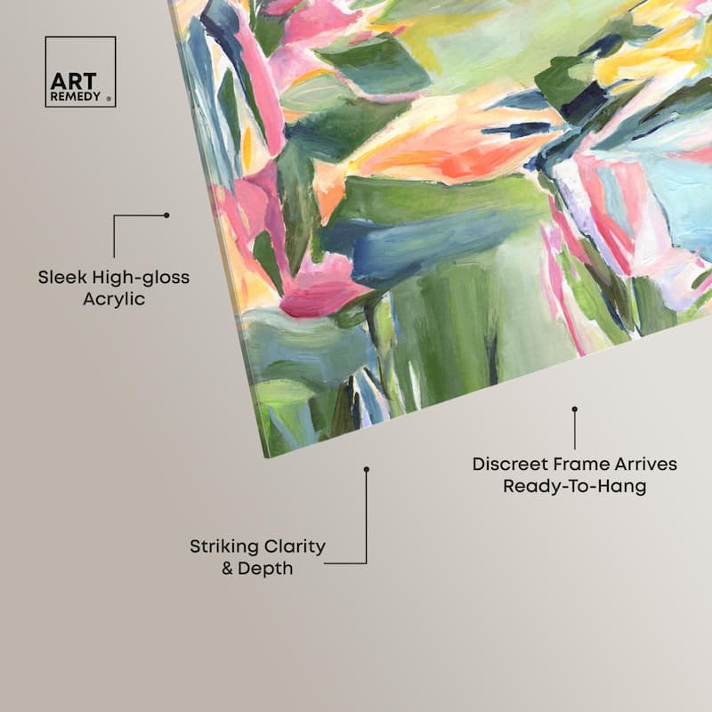 Sunkissed Garden Acrylic by Art Remedy, Ready to Hang