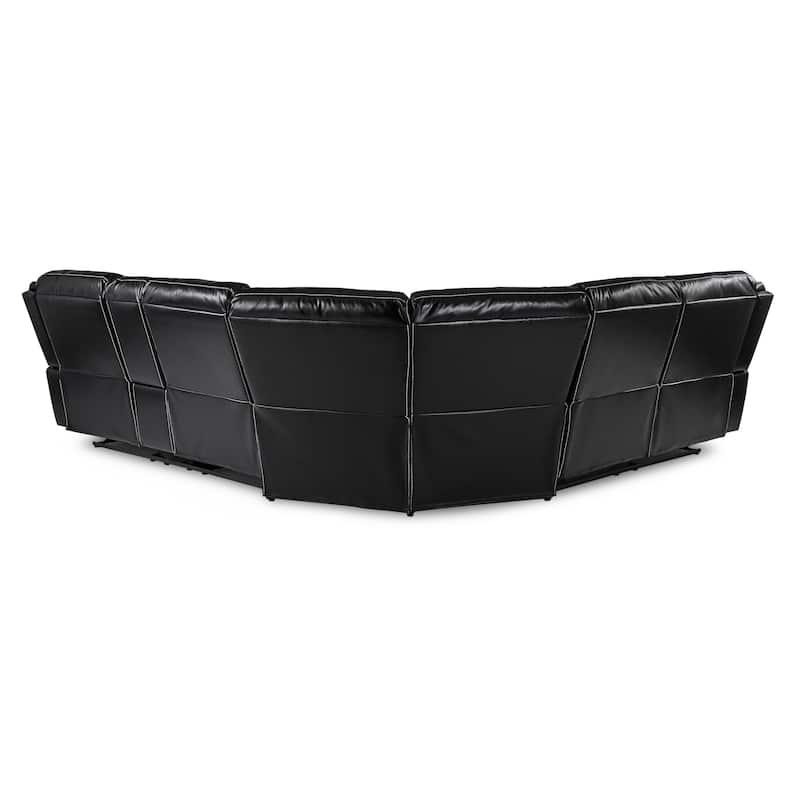 Ember Reclining Sectional Sofa with Console